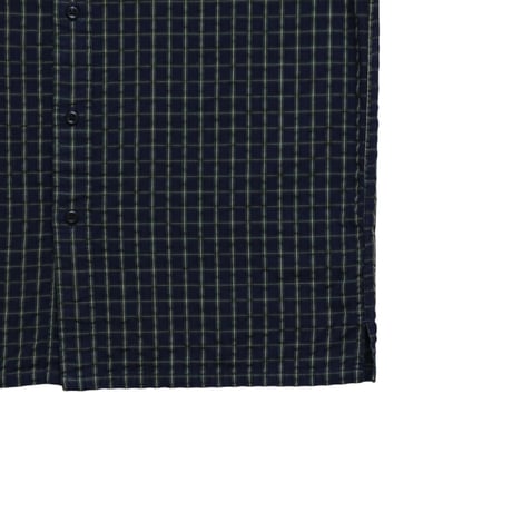 S L.L.Bean Seersucker Check Shirts Navy