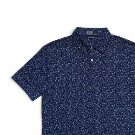 S Polo Ralph Lauren Pattern Cotton Polo Shirts Navy