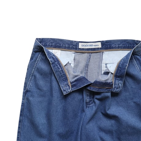 W36 Dockers Tac Denim Shorts Washed Denim
