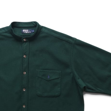 L Polo Ralph Lauren Fleece Shirts Made In USA Green