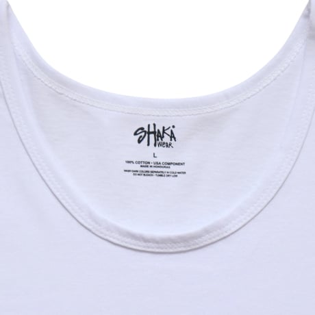 M～L Shaka Wear 6oz Tank Top White