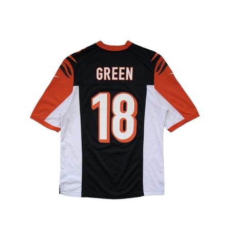 M NFL Cincinati Bengals Football Jersey Black × White