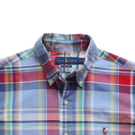 M Polo Ralph Lauren Check Shirts Sky Blue
