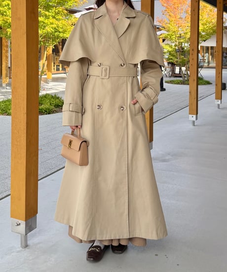 cape flare trench coat(2色)
