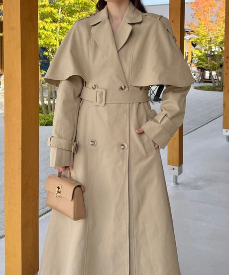 cape flare trench coat(2色)