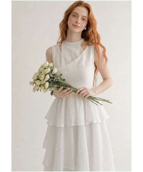 asymmetry airy tiered onepiece