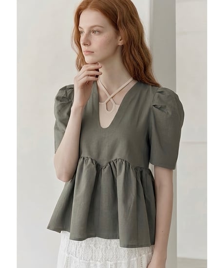 cutting peplum blouse