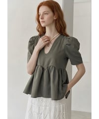 cutting peplum blouse