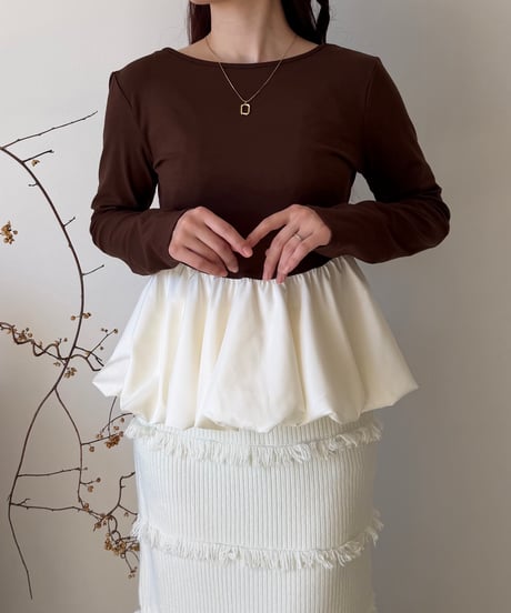 balloon peplum tops