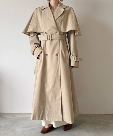 cape flare trench coat(2色)