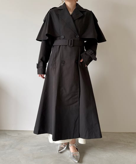 cape flare trench coat(2色)