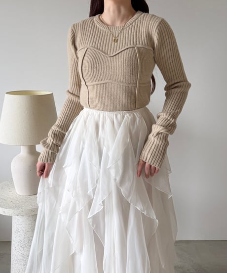 lib bustier design knit