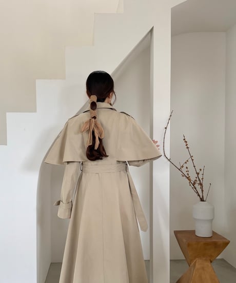 cape flare trench coat(2色)