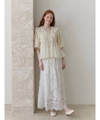 romance lace mesh skirt