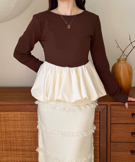 balloon peplum tops
