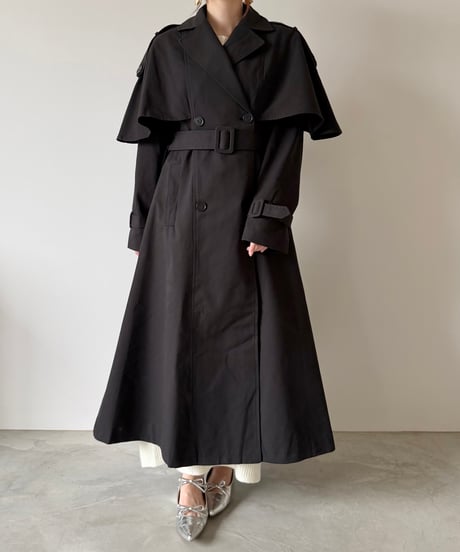 cape flare trench coat(2色)