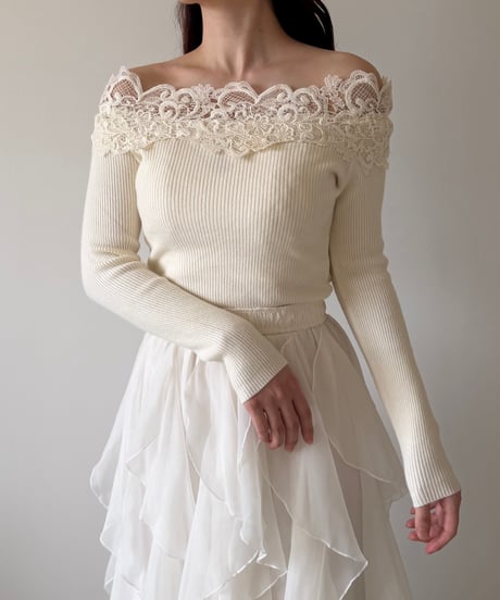 lace off shoulder lib tops