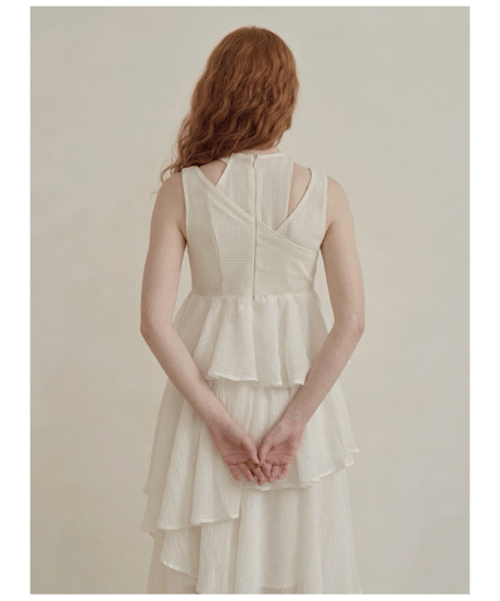 asymmetry airy tiered onepiece