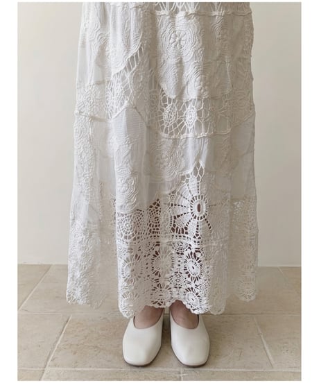 romance lace mesh skirt