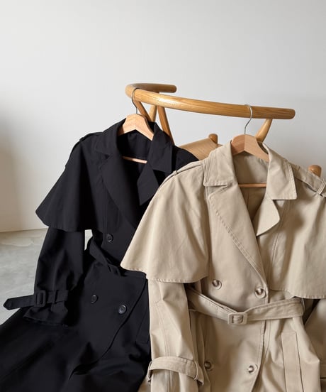 cape flare trench coat(2色)
