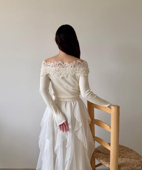lace off shoulder lib tops