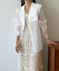 sheer tailored jacket