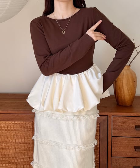 balloon peplum tops