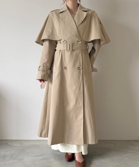 cape flare trench coat(2色)