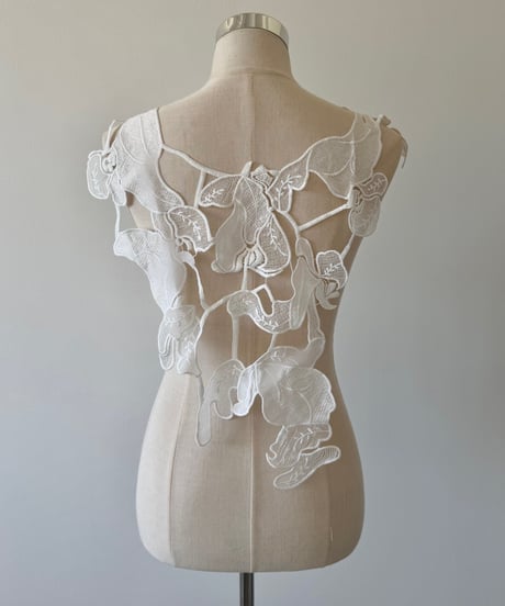 embroidery lace vest