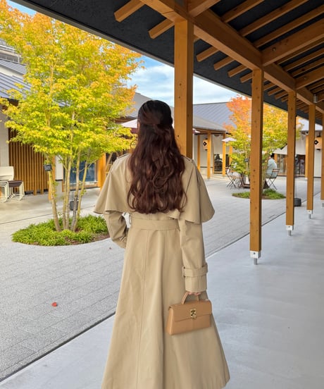 cape flare trench coat(2色)