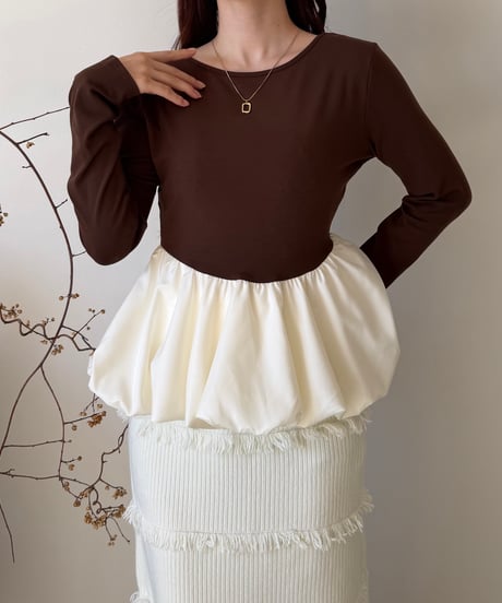balloon peplum tops