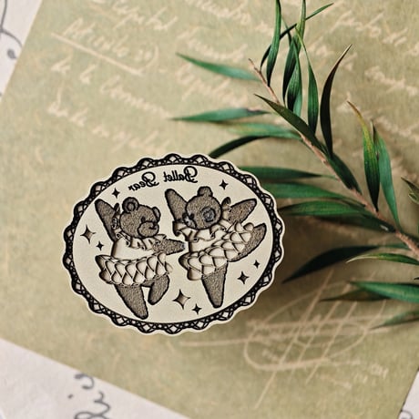 【Ballet Bear】 size：30×24mm　*10478*　(A)