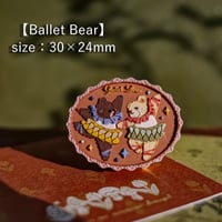 【Ballet Bear】 size：30×24mm　*10478*　(A)