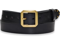 『Cowhide leather』 38mm幅 真鍮ギャリソンバックル  革極厚5ミリベルト DLM-920 genuine leather