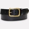 『Oiled cowhide leather』真鍮バックル ５ミリ レザーベルト DLM-921 厚みがある長方形の真鍮 rectangle buckle (レクタングルバックル）