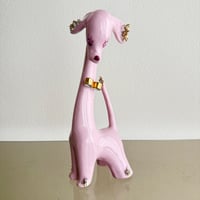 Ceramic pink dog
