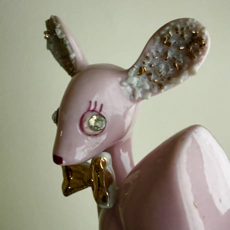 Ceramic pink bambi