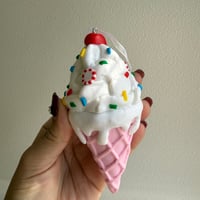 Pink soft cream ornament USA