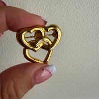 Triple heart brooch