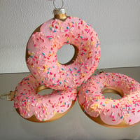 Donuts glass ornament USA