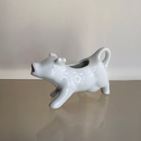 Ceramic cow milk pitcher