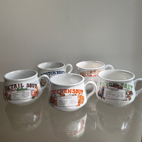 Ceramic soup cup onion soup