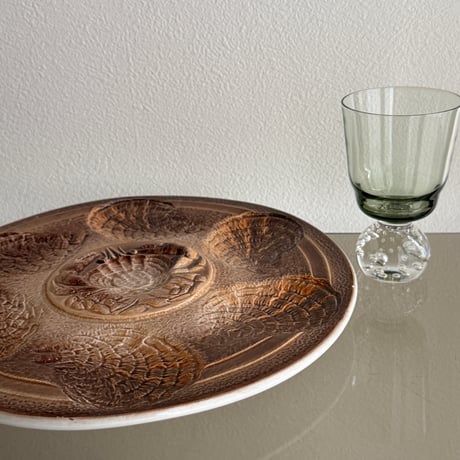 1960's France Sarreguemines oyster plate