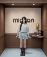【GRAY】OFFSHOULDER SWEAT