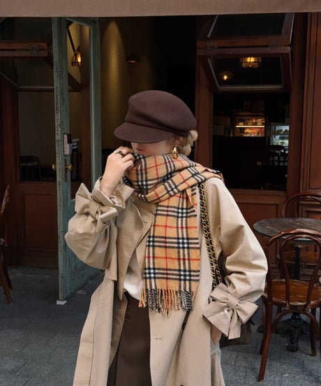 【11月前半再入荷】wool casquette / choco brown