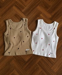 heart basic cup tank (2color)