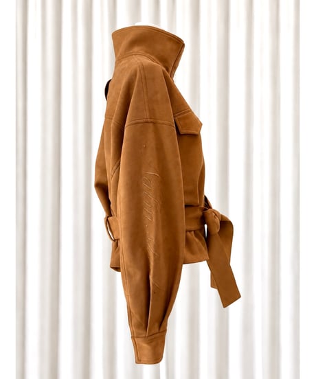 Ribbon Warm Suede Jacket