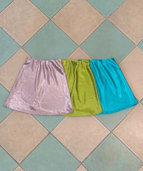 juicy gloss midi skirt / turquoise blue