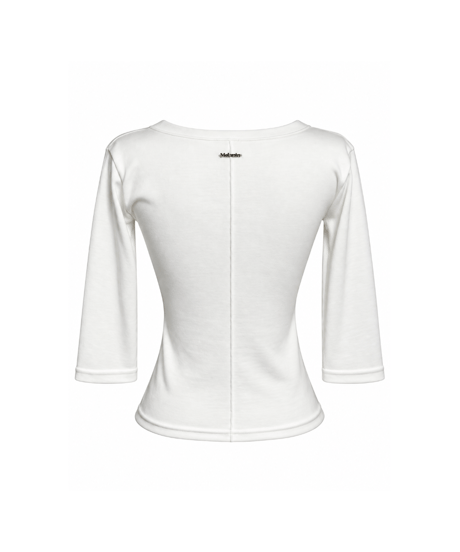 midi sleeve tee / white