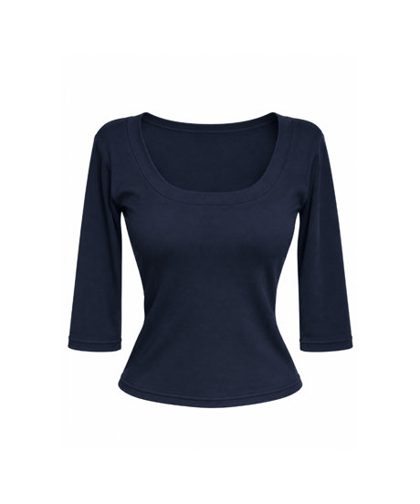 midi sleeve tee / navy